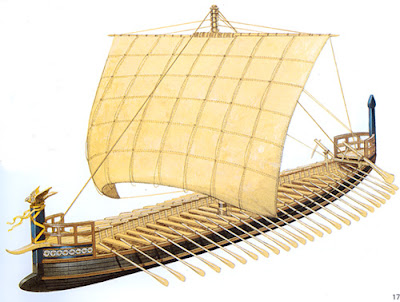 An Ancient Greek ship (from The Greek Age of Bronze) 