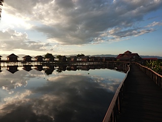 Our hotel on Inle Lake