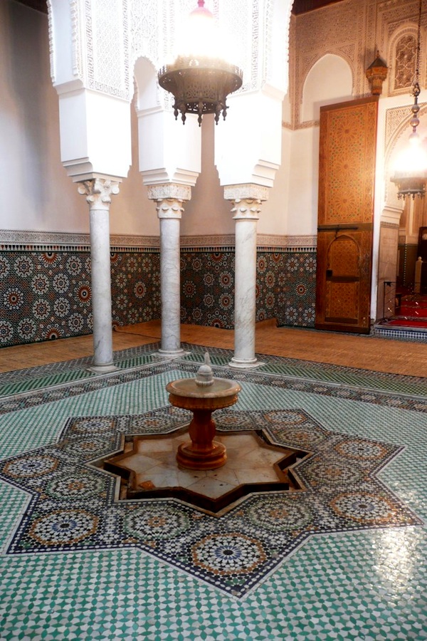 Fountain in the Mausoleum of Moulay Ismail