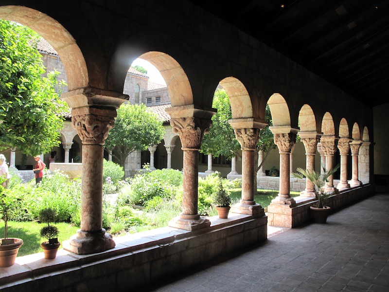 Herb garden in The Cloisters courtyard