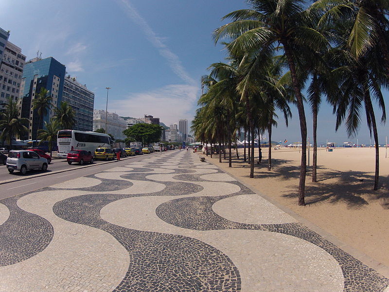 Calçadão de Copacabana - Rio de Janeiro. Photo Allan Fraga