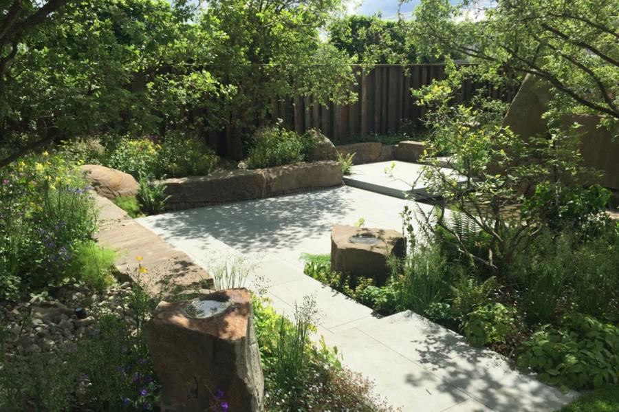 The M&G Garden designed by Cleve West. Chelsea Flower Show 2016