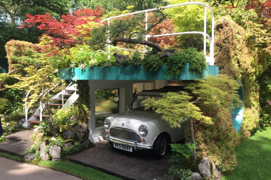Senri-Sentei Garage Garden designed by Kazuyuki Ishihara. Chelsea Flower Show 2016