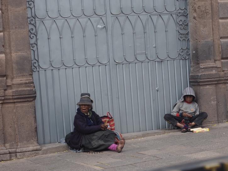People come from surrounding mountain districts to capitalise on the wealth of Cusco