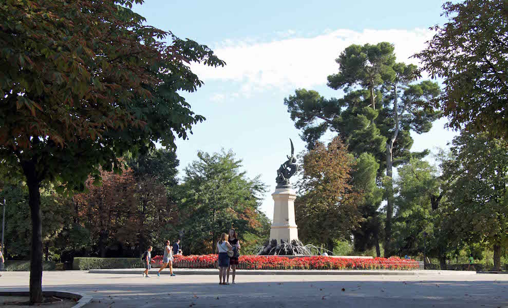 Madrid - Retiro Park monument to devil